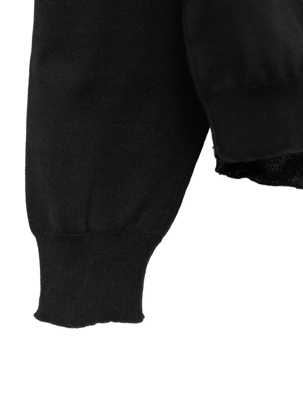 Maison Margiela suéter con cuello en V - Negro - imagen 3