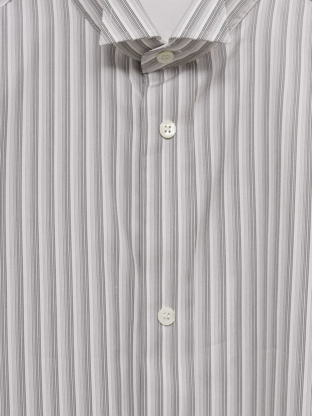Maison Margiela camisa manga larga con rayas verticales estampadas - Blanco - imagen 3