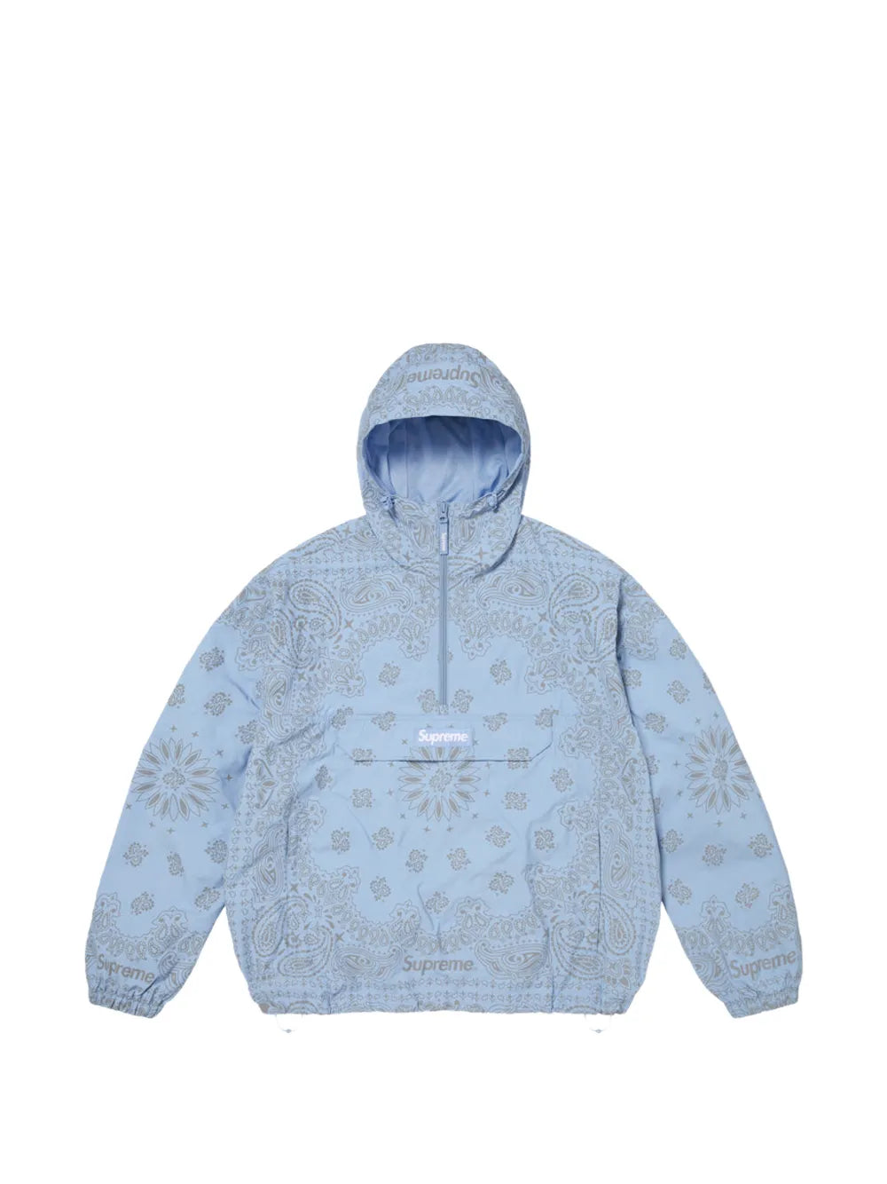 Supreme hoodie con estampado bandana - Azul - imagen 2