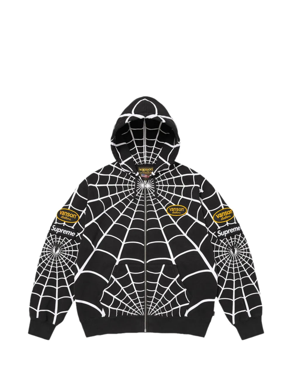 Supreme hoodie con estampado Spider-Man en colaboración con Vanson Pieles en colaboración con Marvel - Negro - imagen 1