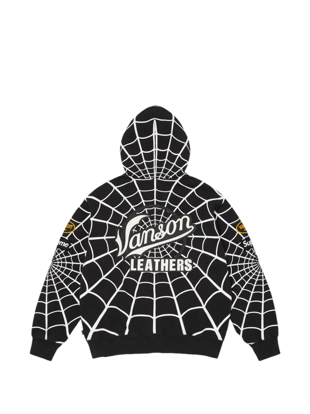 Supreme hoodie con estampado Spider-Man en colaboración con Vanson Pieles en colaboración con Marvel - Negro - imagen 2
