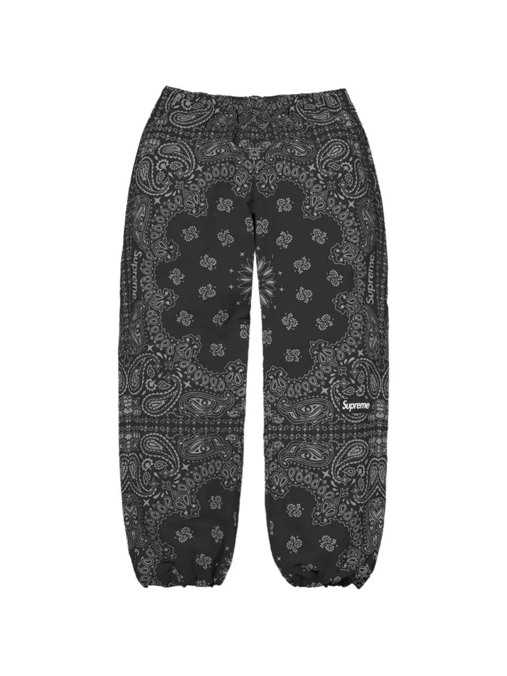 Supreme pants con estampado de bandana - Negro - imagen 1