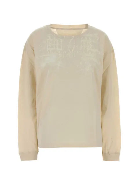 Maison Margiela playera manga larga con logo estampado - imagen 1