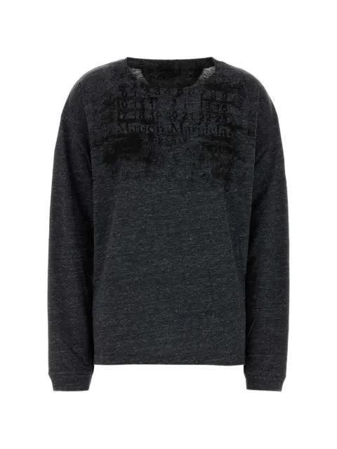 Maison Margiela playera manga larga con logo estampado - imagen 1