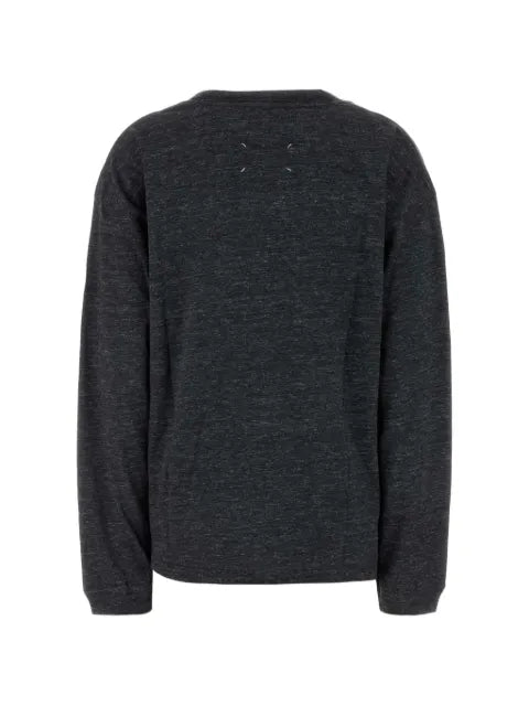 Maison Margiela playera manga larga con logo estampado - imagen 2