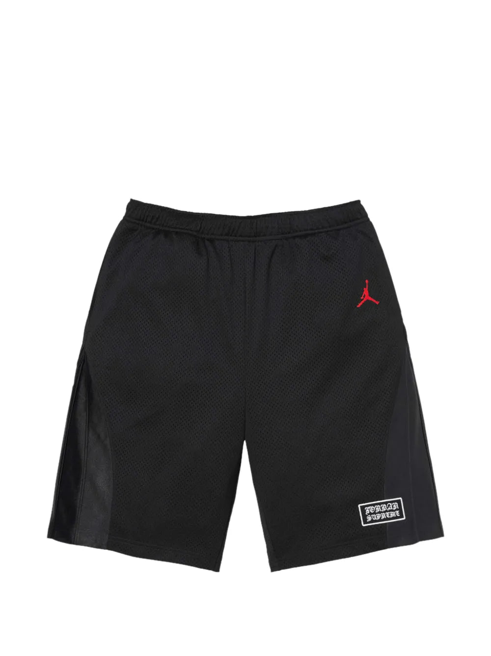 Supreme shorts con parche del logo en colaboración con Jordan - Negro - imagen 1