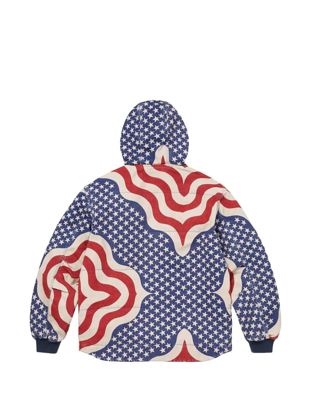 Supreme chamarra capitonada con bandera estampada - Azul - imagen 2