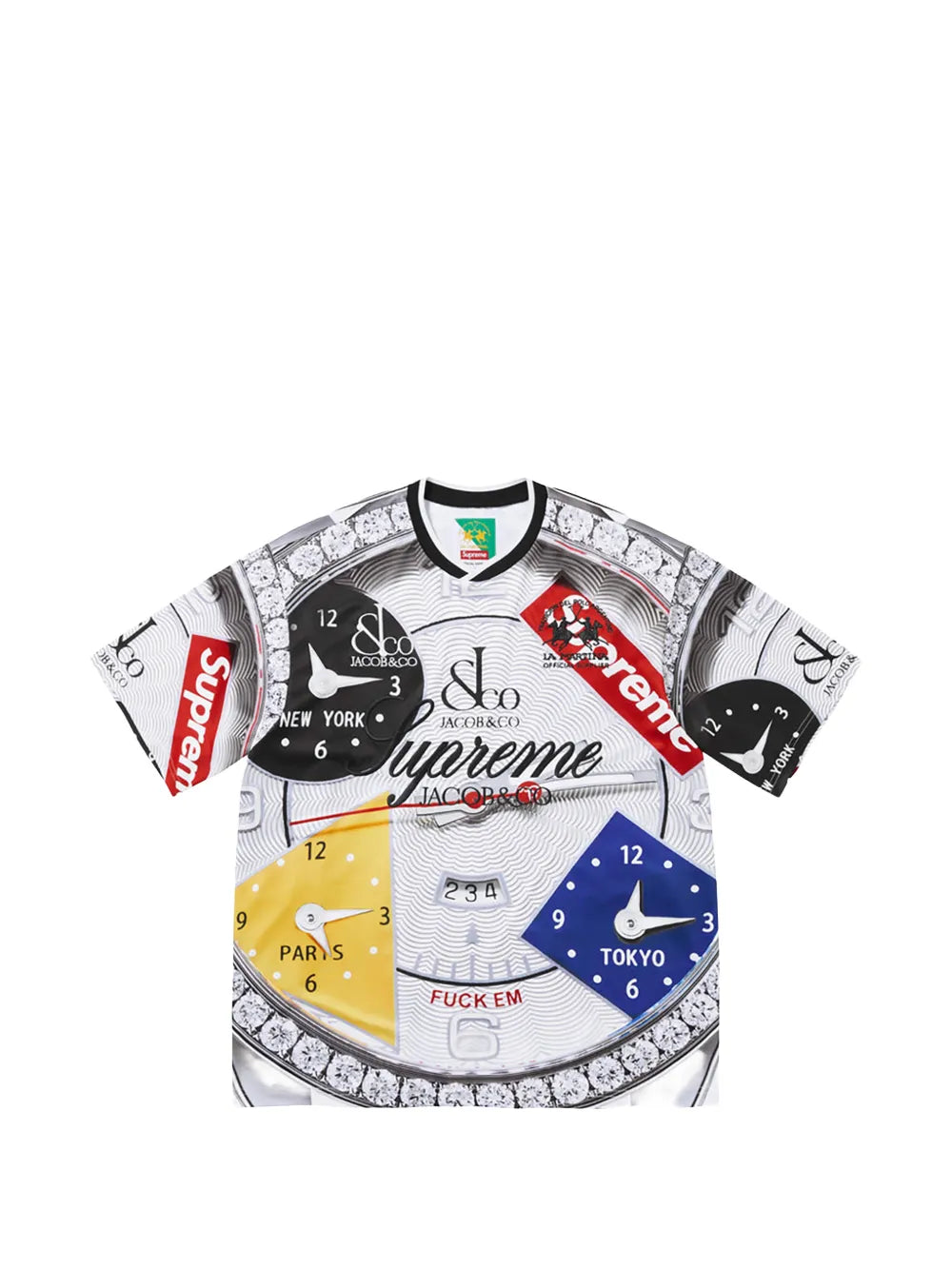 Supreme x La Martina x Jacob & Co graphic-print T-shirt - Blanco - imagen 1
