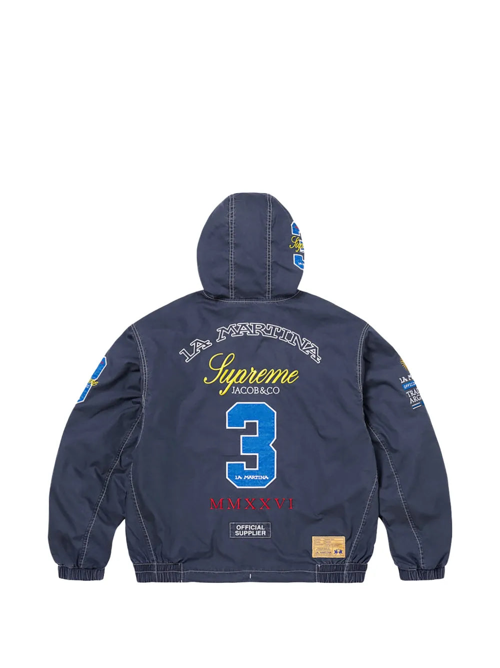 Supreme x La Martina x Jacob & Co logo-embroidered jacket - Azul - imagen 2