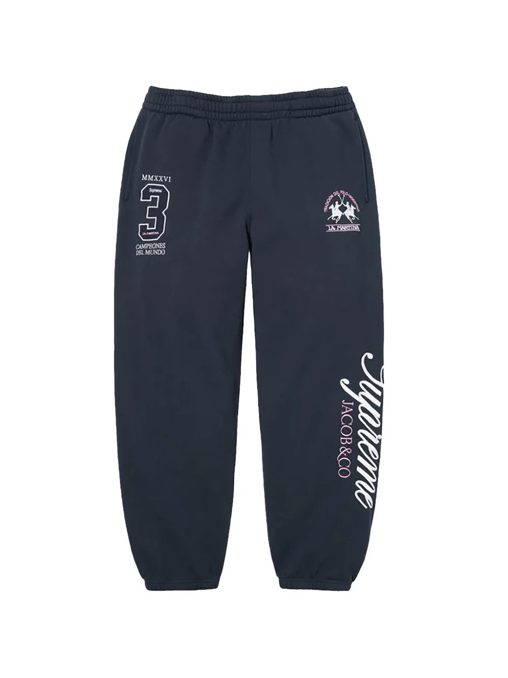 Supreme x La Martina x Jacob & Co logo-print track pants - Azul - imagen 1