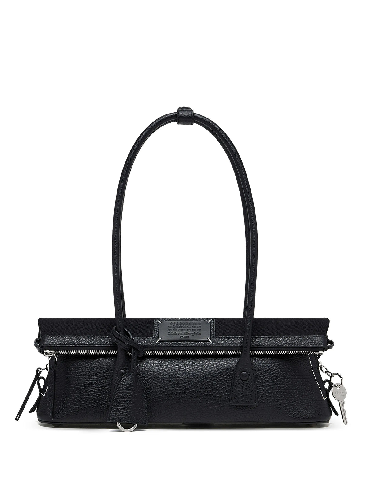 Maison Margiela bolsa de hombro 5AC con parche del logo - Negro - imagen 1