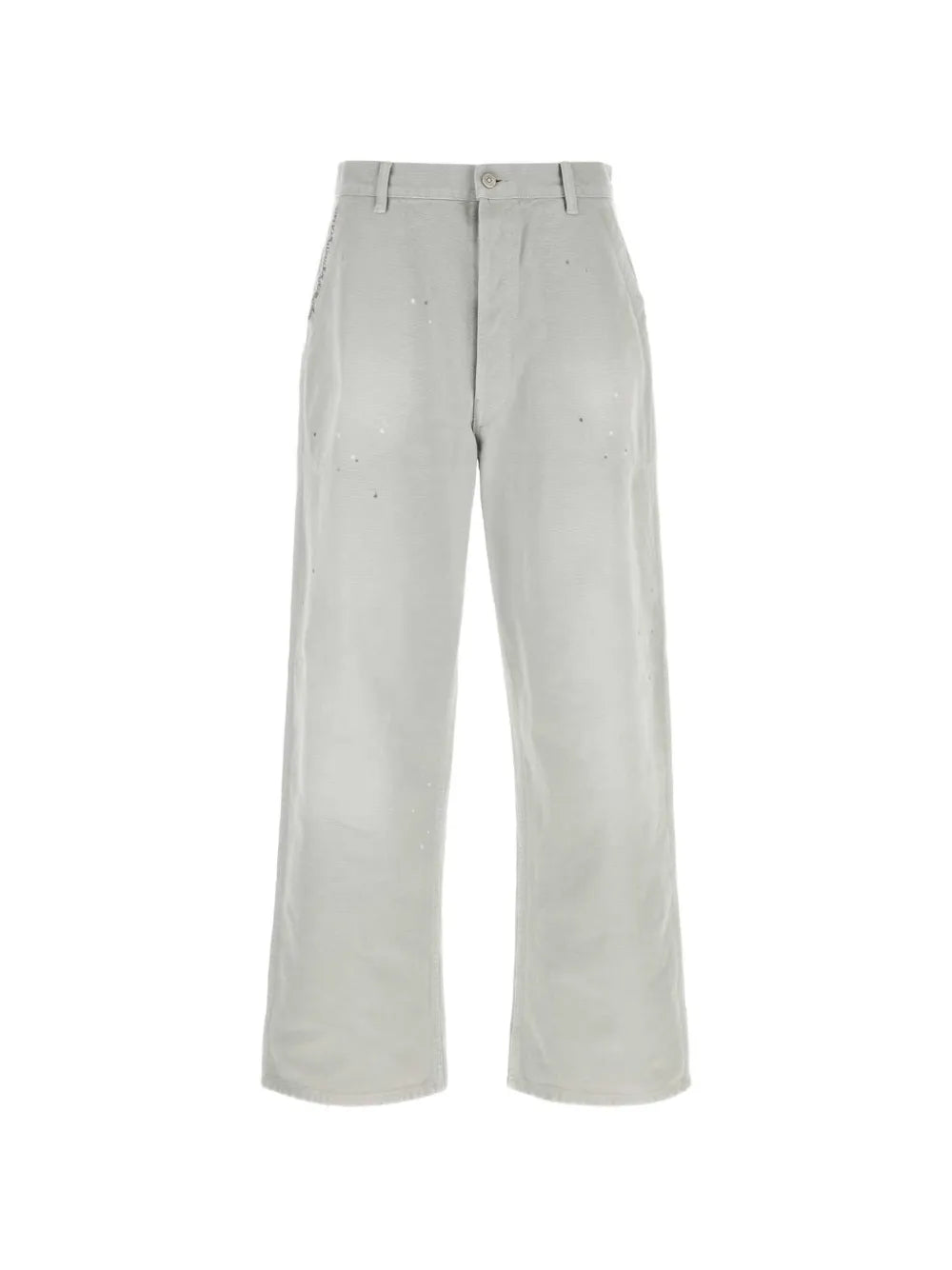 Maison Margiela pantalones con estampado de salpicaduras de pintura - Gris - imagen 1