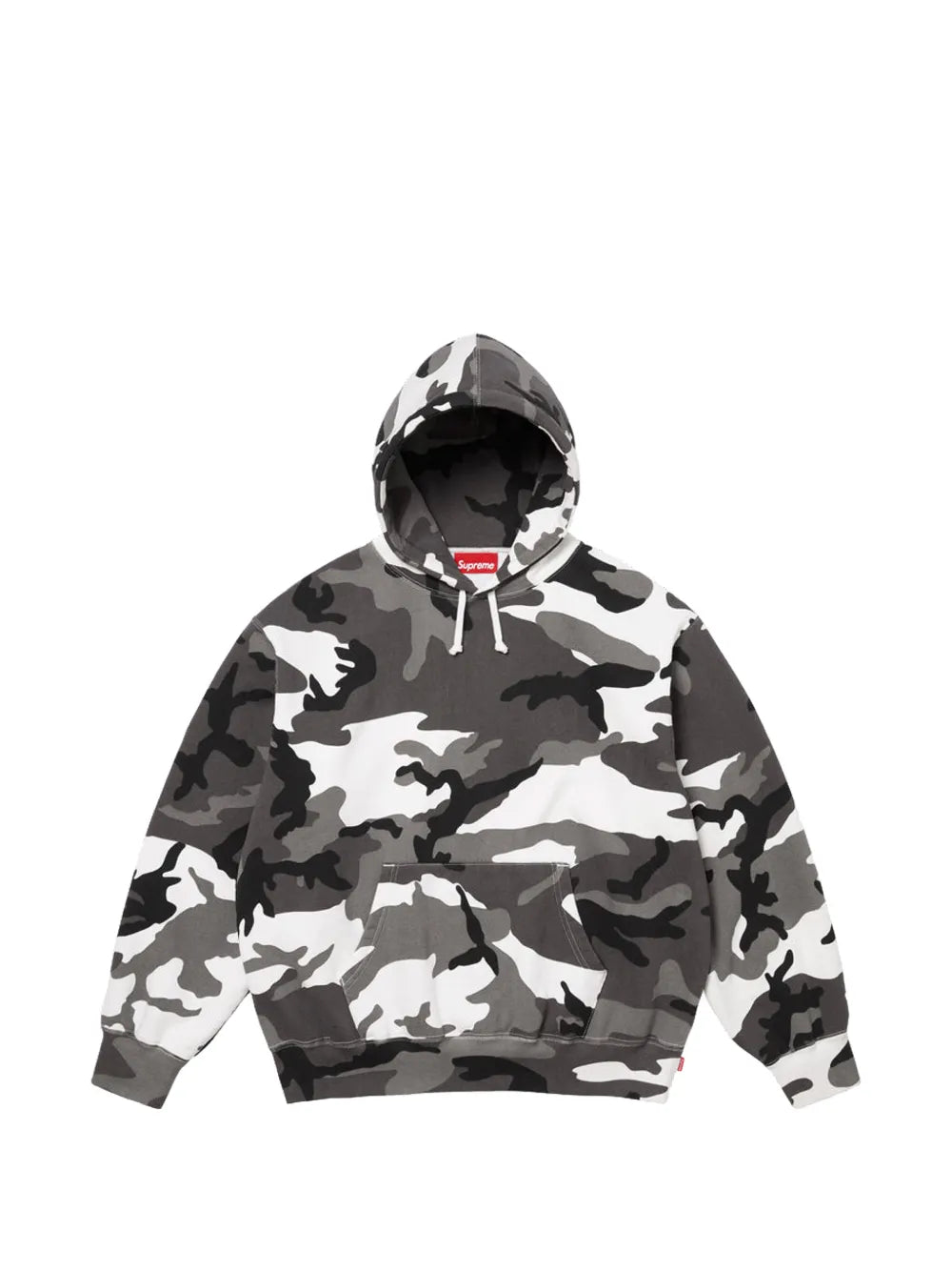 Supreme hoodie con motivo militar y aplique del logo - Gris - imagen 1