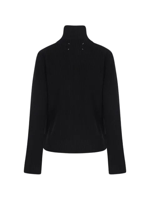Maison Margiela chamarra tejida de canalé con cierre - imagen 2