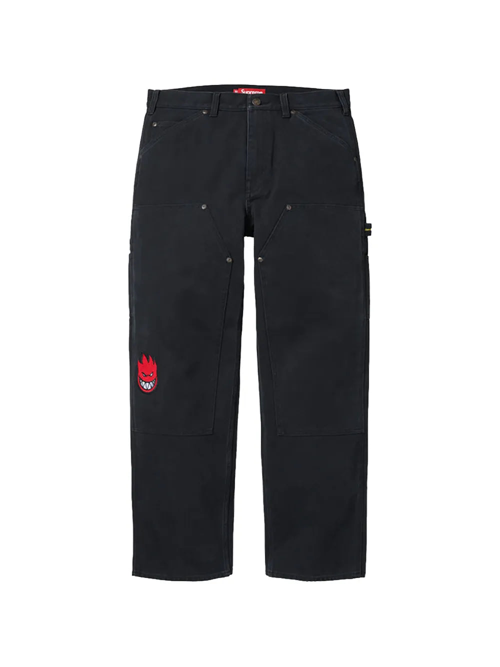 Supreme pantalones Double Knee Painter en colaboración con Spitfire® - Negro - imagen 1