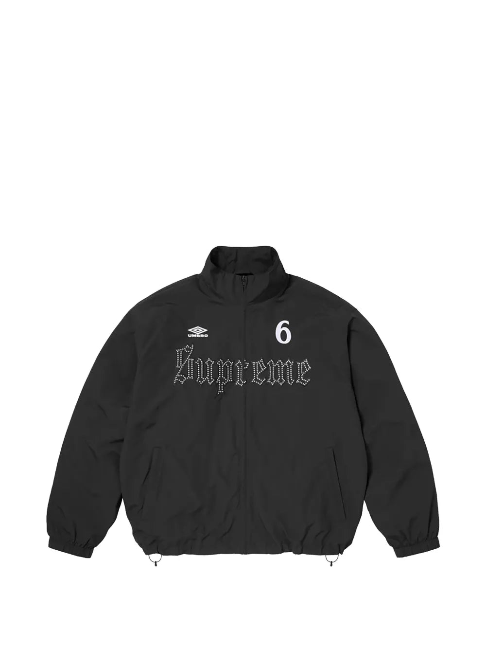 Supreme chamarra con detalles de strass en colaboración con Umbro® - Negro - imagen 1