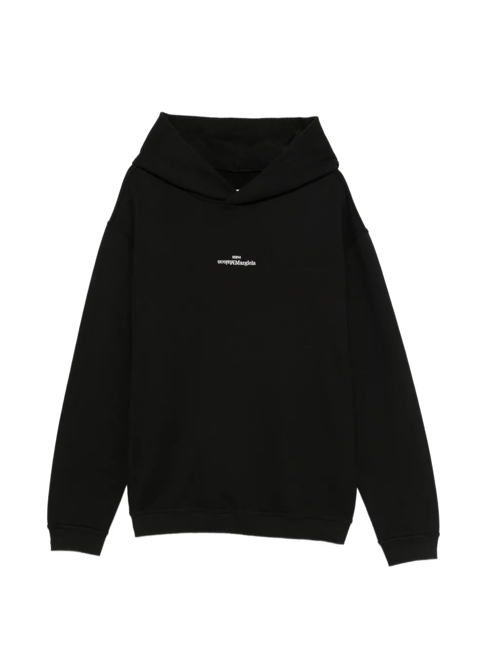Maison Margiela hoodie con logo bordado - Negro - imagen 1