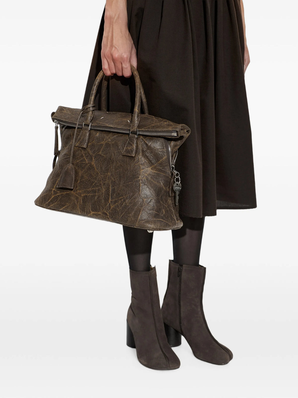 Maison Margiela tote 5AC mediana - Marrón - imagen 2