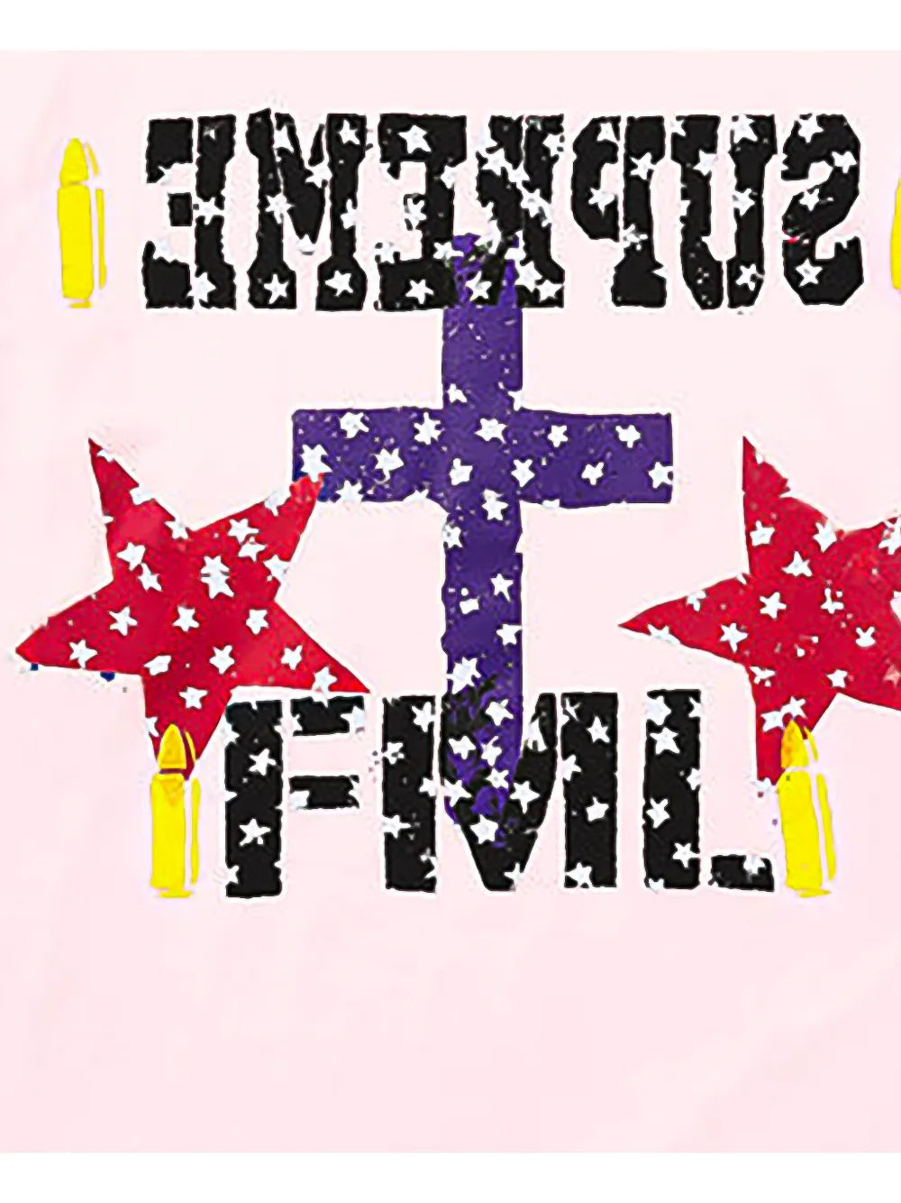 Supreme playera FML con estampado gráfico - Rosado - imagen 2