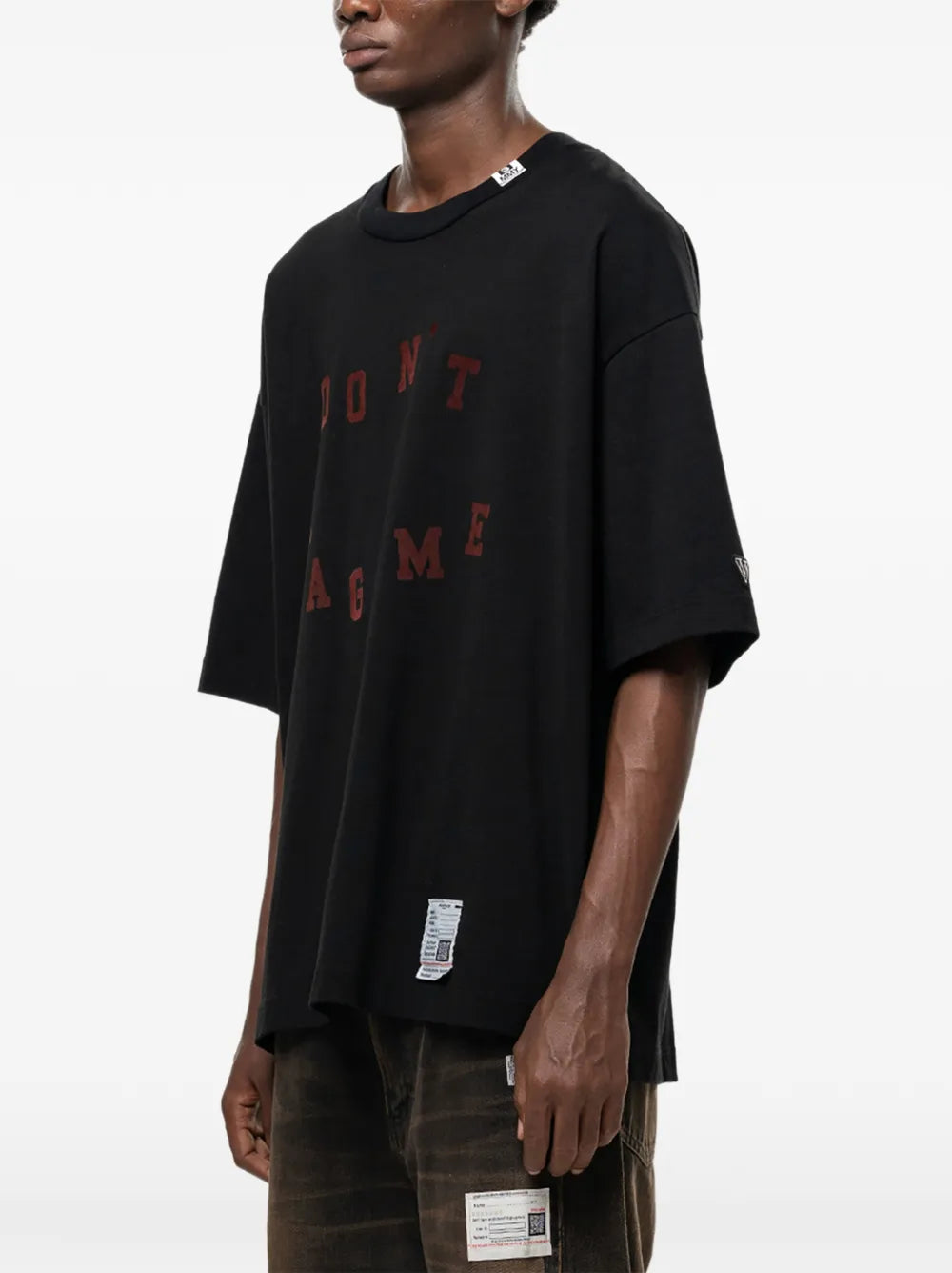 Maison MIHARA YASUHIRO playera Don't Tag Me. - negro