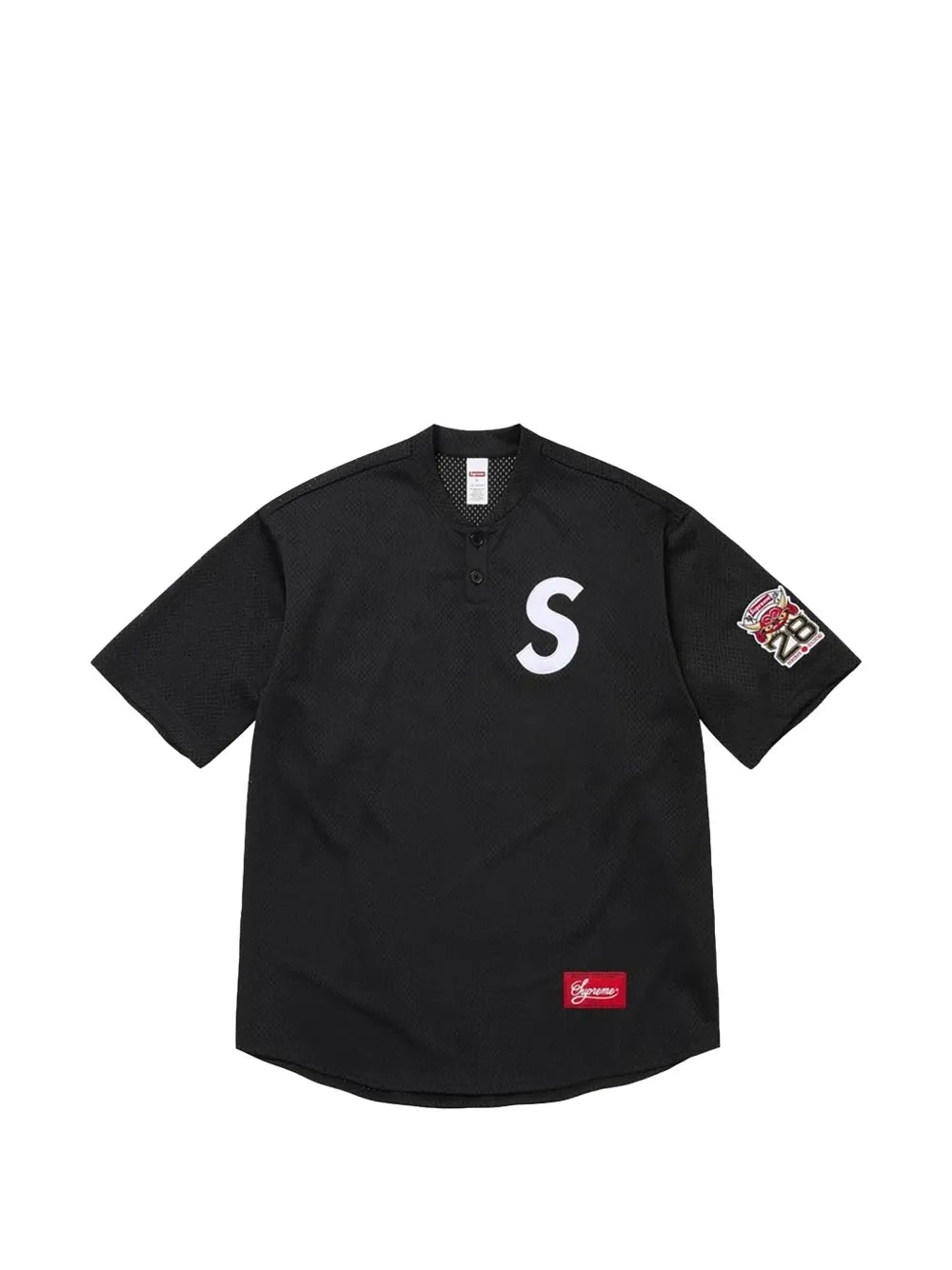 Supreme playera con parche del logo - Negro - imagen 1