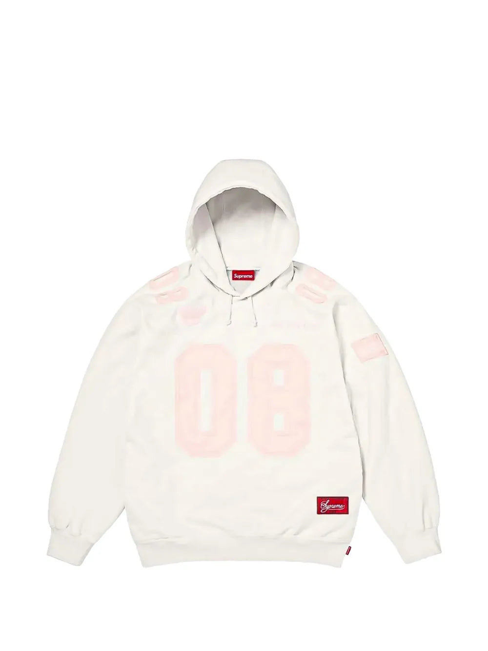 Supreme hoodie con parche del logo - Blanco - imagen 1