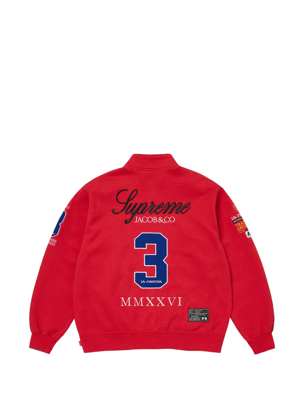 Supreme sudadera con cierre en colaboración con La Martina x Jacob & Co - Rojo - imagen 2