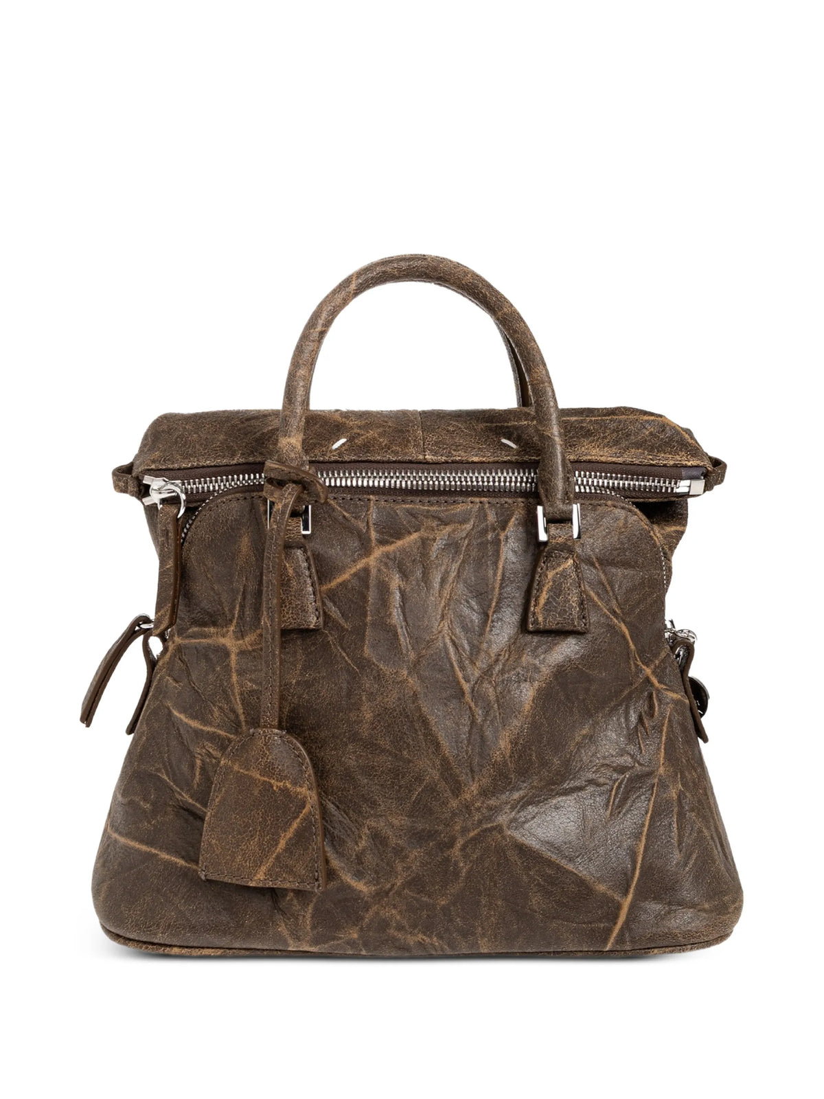 Maison Margiela tote 5AC mini de piel - Marrón - imagen 1