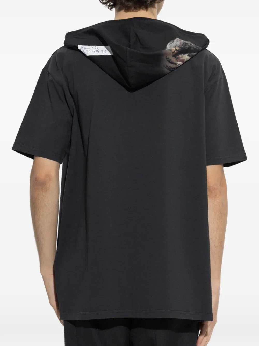 Maison Margiela playera con estampado gráfico - Negro - imagen 4