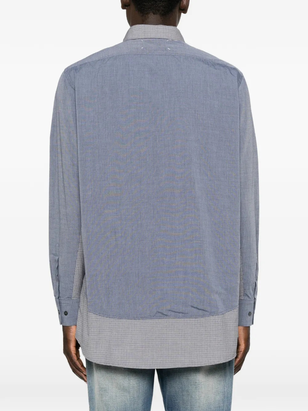 Maison Margiela camisa con paneles y efecto a capas - Azul - imagen 4