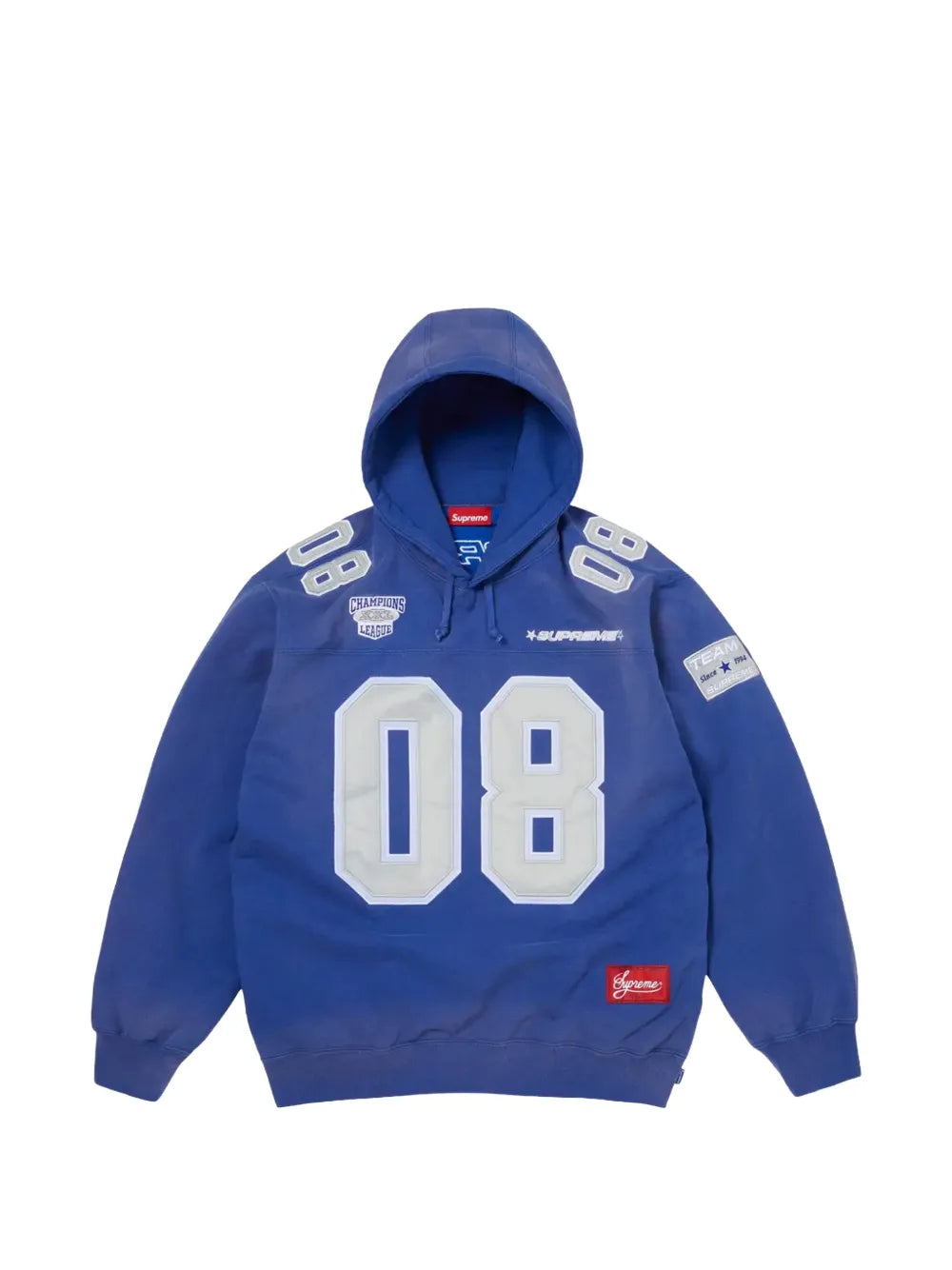 Supreme hoodie con parche del logo - Azul - imagen 1