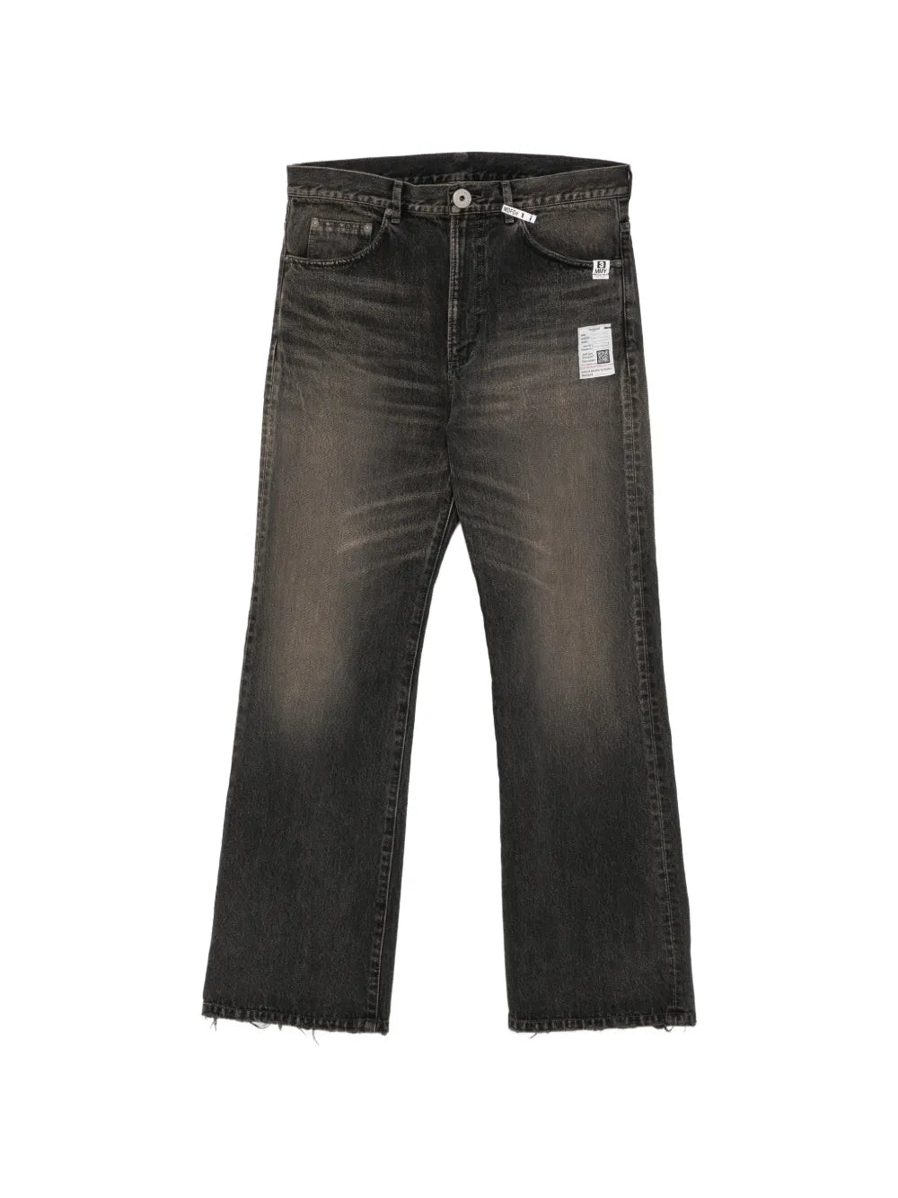 Maison MIHARA YASUHIRO jeans con detalle de parche - negro