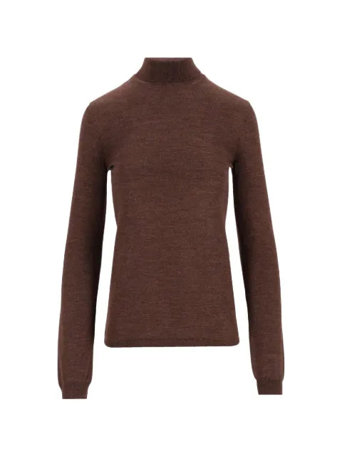 Maison Margiela suéter de lana y seda con cuello de tortuga - imagen 1