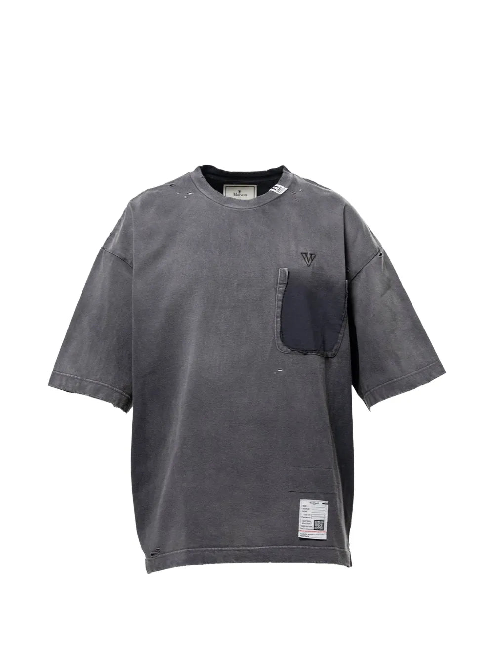 Maison MIHARA YASUHIRO playera Sun Faded Like - gris