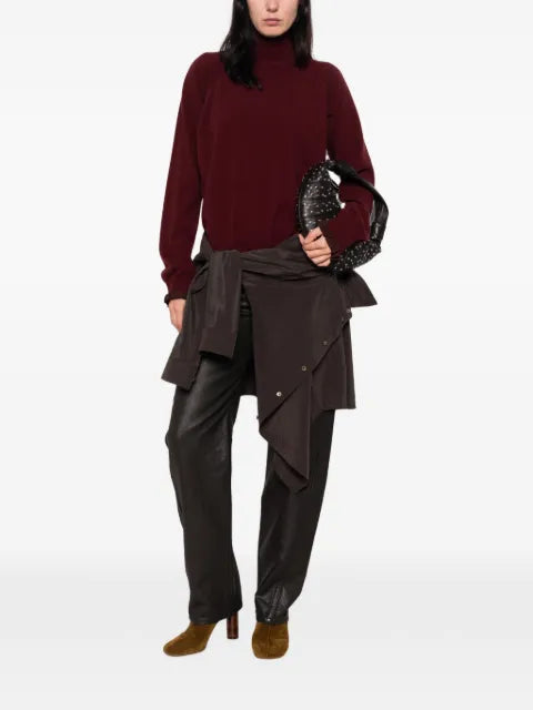 Maison Margiela suéter con cuello de tortuga y efecto envejecido - imagen 2