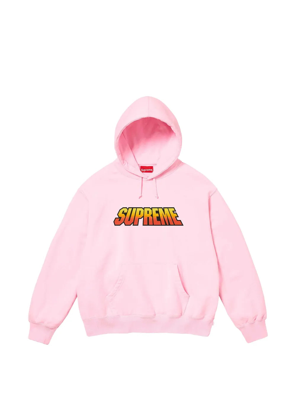 Supreme hoodie con logo estampado y efecto degradado - Rosado - imagen 1