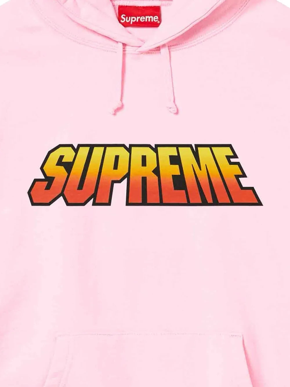 Supreme hoodie con logo estampado y efecto degradado - Rosado - imagen 2
