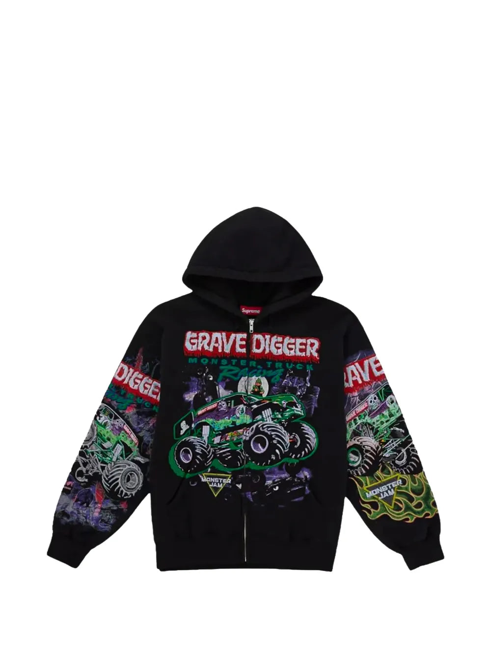 Supreme hoodie Monster Jam Grave Digger - Negro - imagen 1