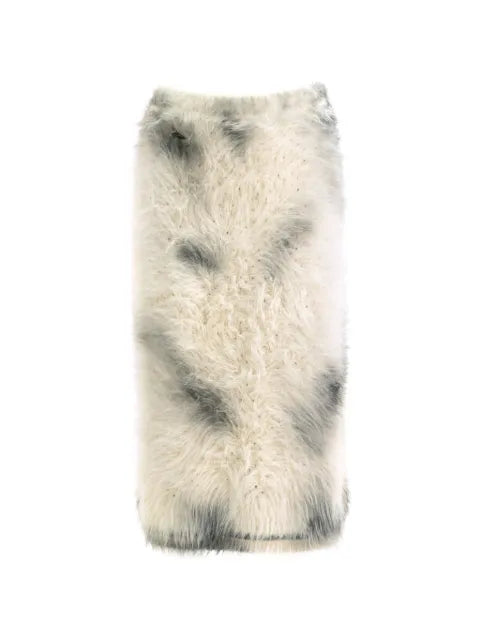 Maison Margiela falda midi texturizada - imagen 1