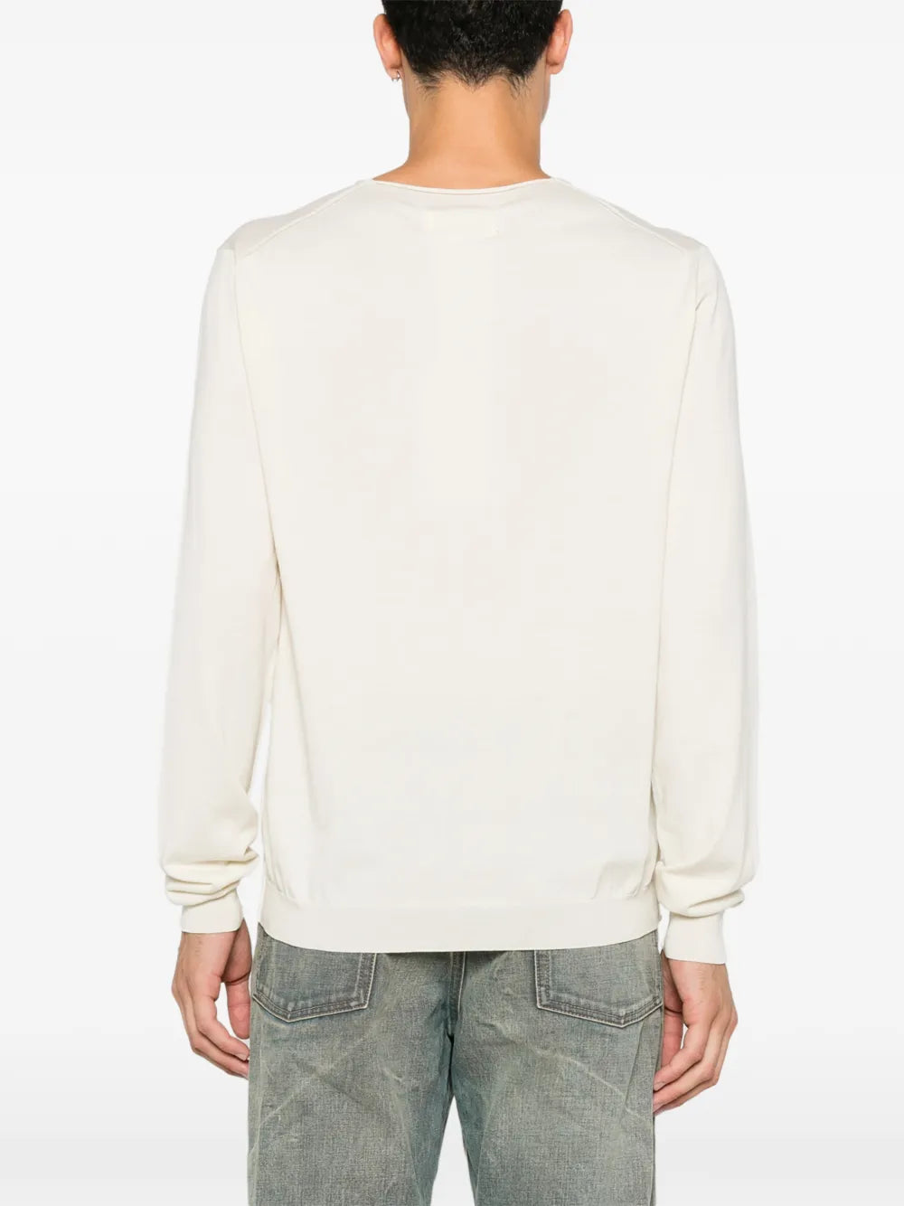 Maison Margiela suéter con cuello en V - Neutro - imagen 4