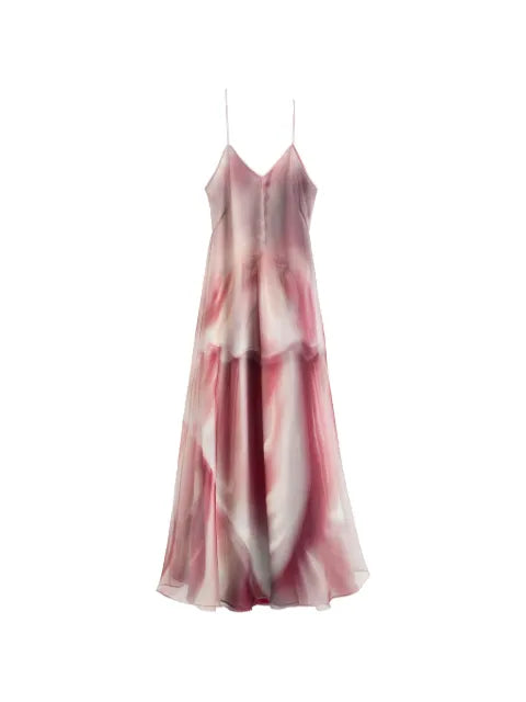 Maison Margiela vestido midi con estampado de porcelana - imagen 1