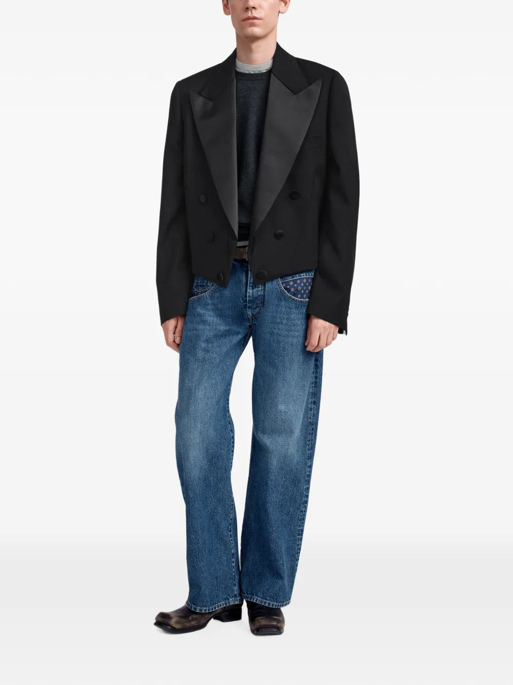 Maison Margiela blazer de esmoquin - Negro - imagen 2