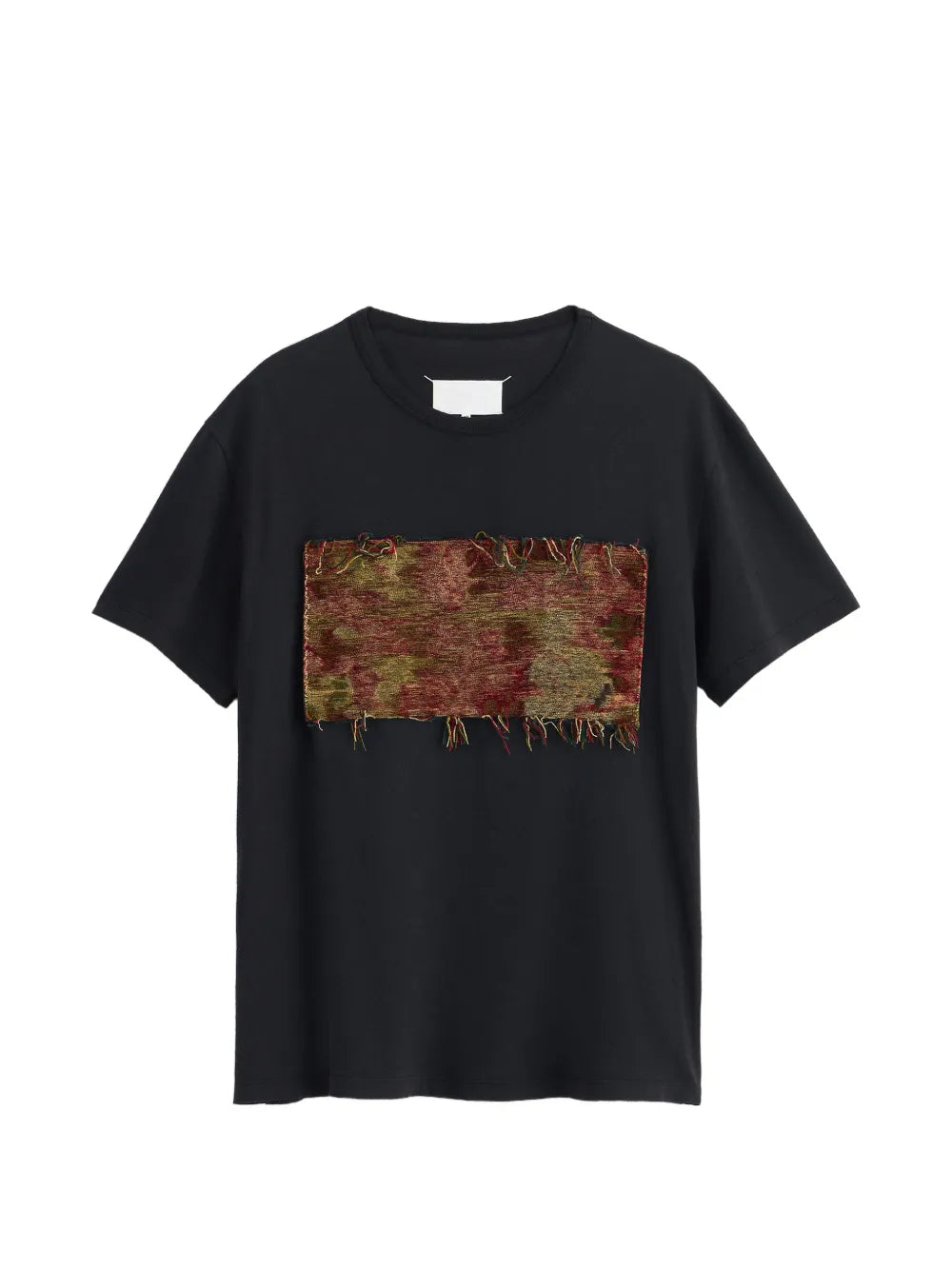Maison Margiela playera con parche de tapiz - Negro - imagen 1