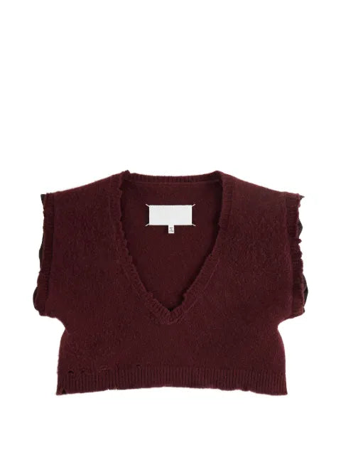 Maison Margiela chaleco con efecto envejecido - imagen 1