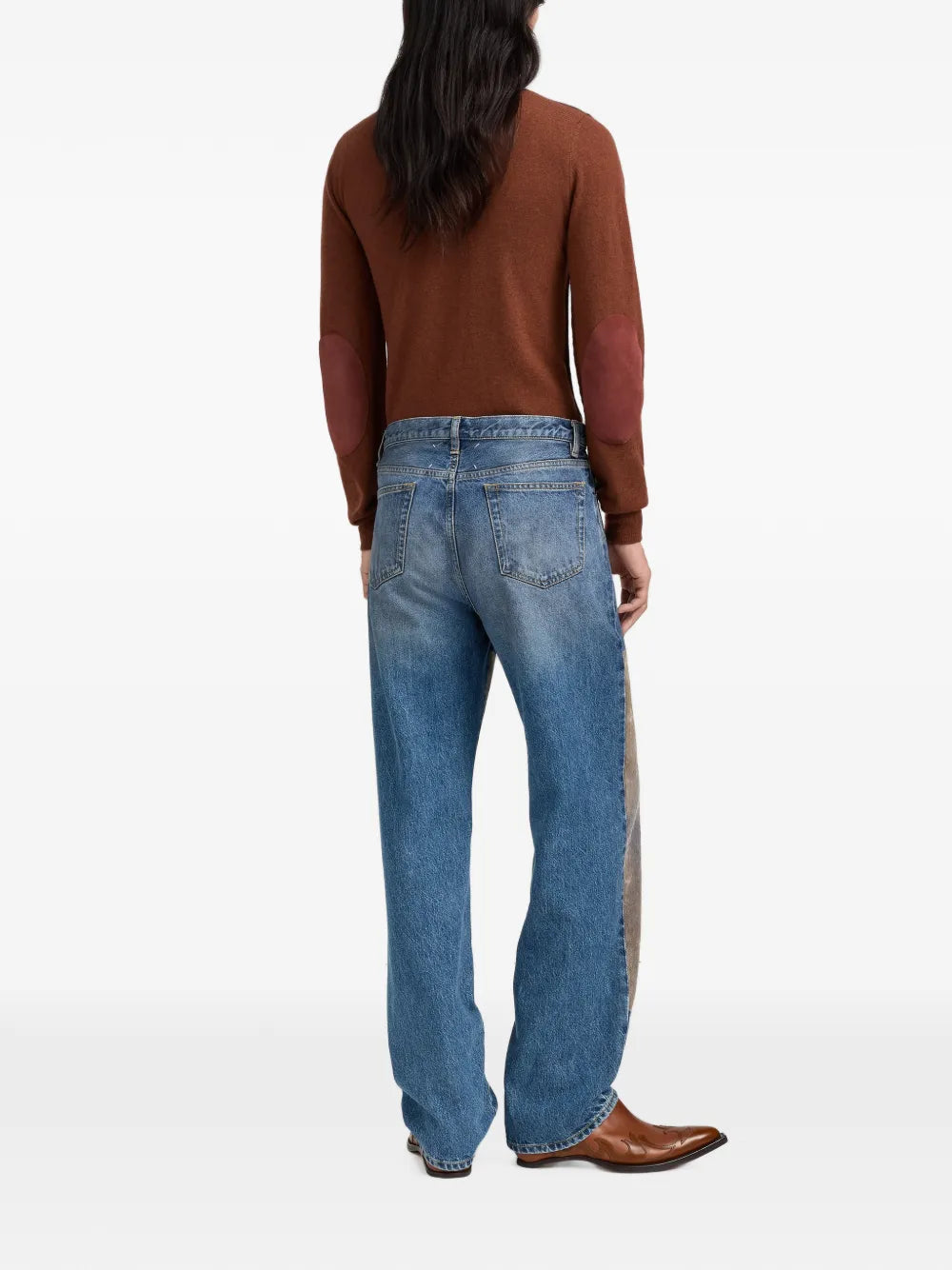 Maison Margiela jeans con parche flocado - Azul - imagen 4