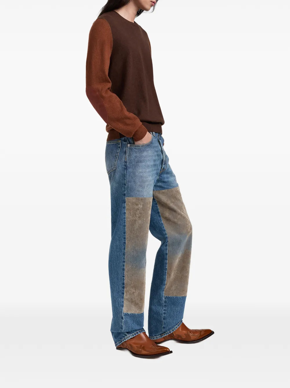 Maison Margiela jeans con parche flocado - Azul - imagen 3