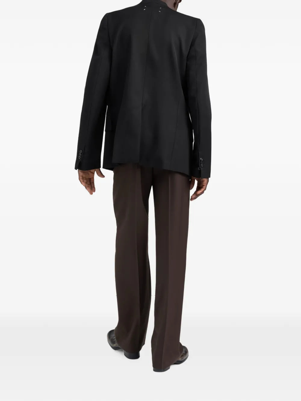 Maison Margiela blazer de esmoquin con solapas de esmoquin - Negro - imagen 4