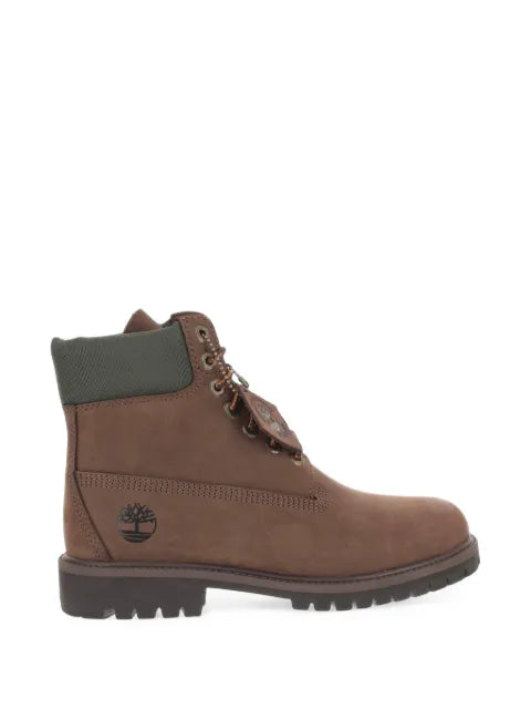 Timberland botines con agujetas y logo en bajorrelieve