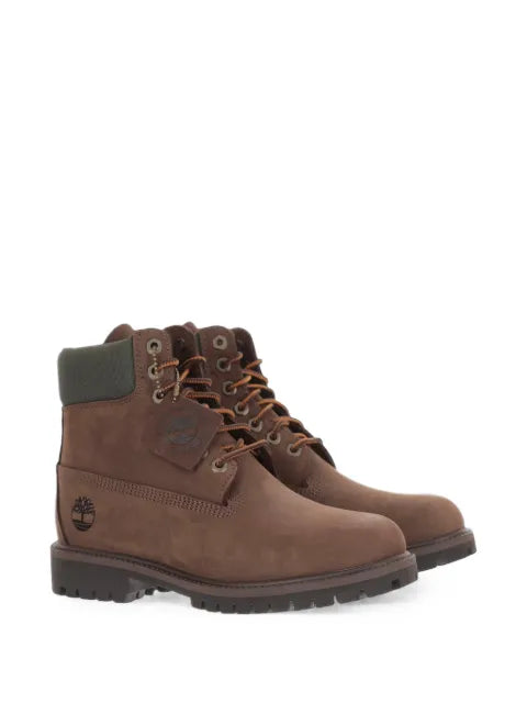 Timberland botines con agujetas y logo en bajorrelieve