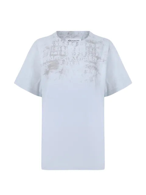 Maison Margiela playera de algodón con logo estampado - imagen 1